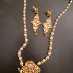 necklace with earrings